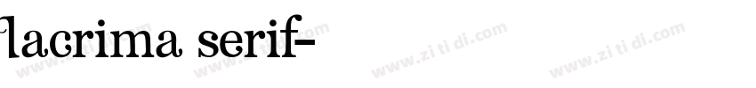 Lacrima Serif字体转换